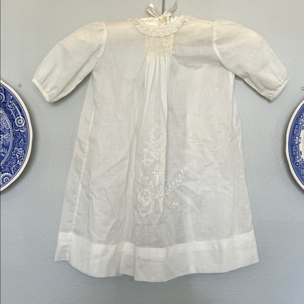 Elegant White Embroidered Dress